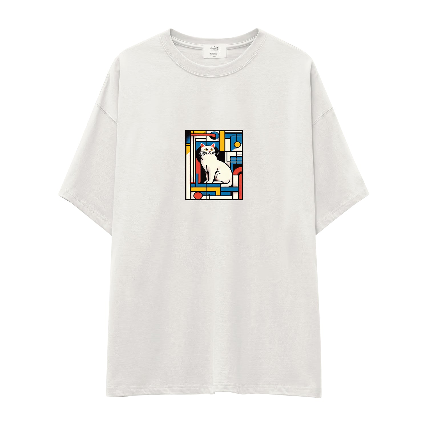 Bauhaus Cat Oversize Tişört