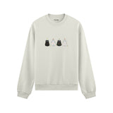 Twinkle Puffy Cats Oversize Sweatshirt