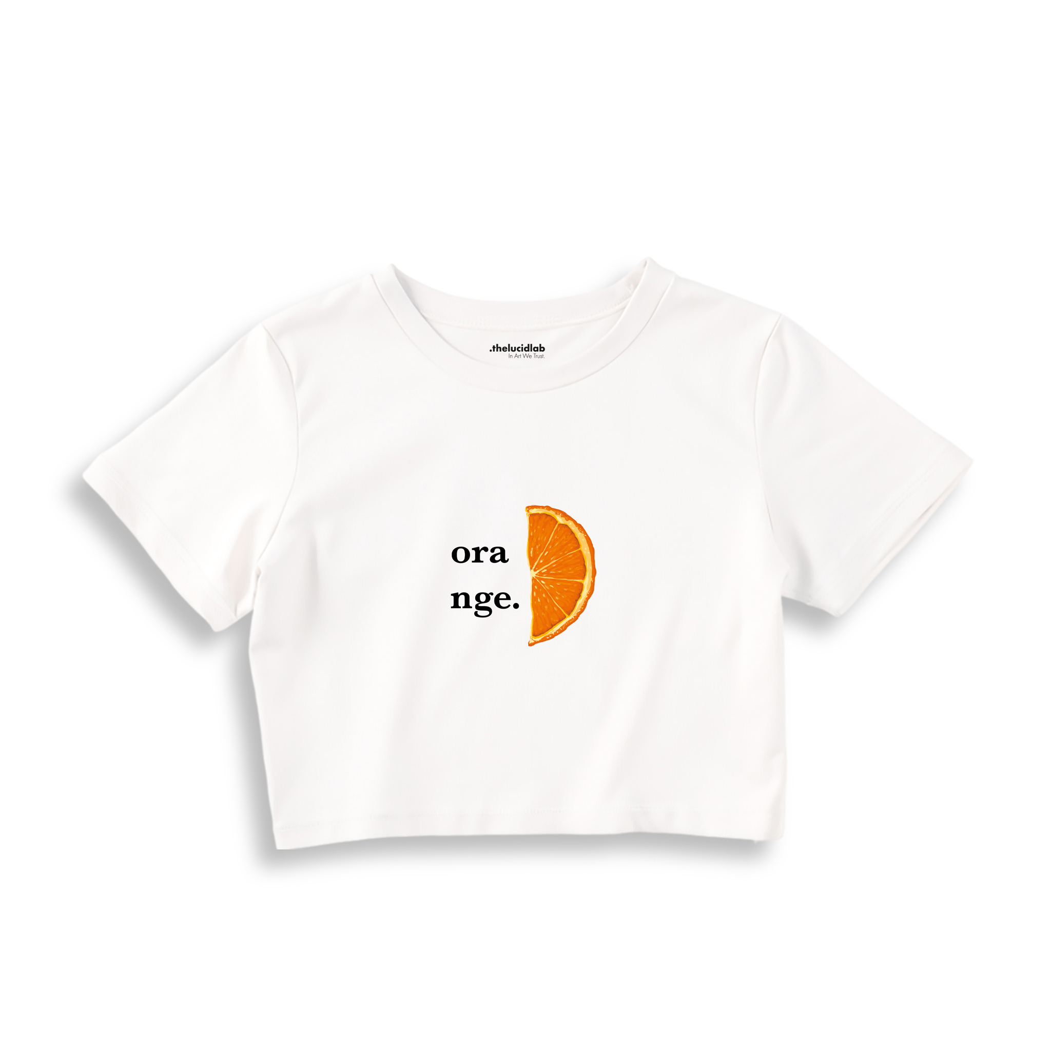 Orange Crop Tişört — Beyaz