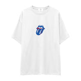 The Rolling Stones Mavi Oversize Tişört