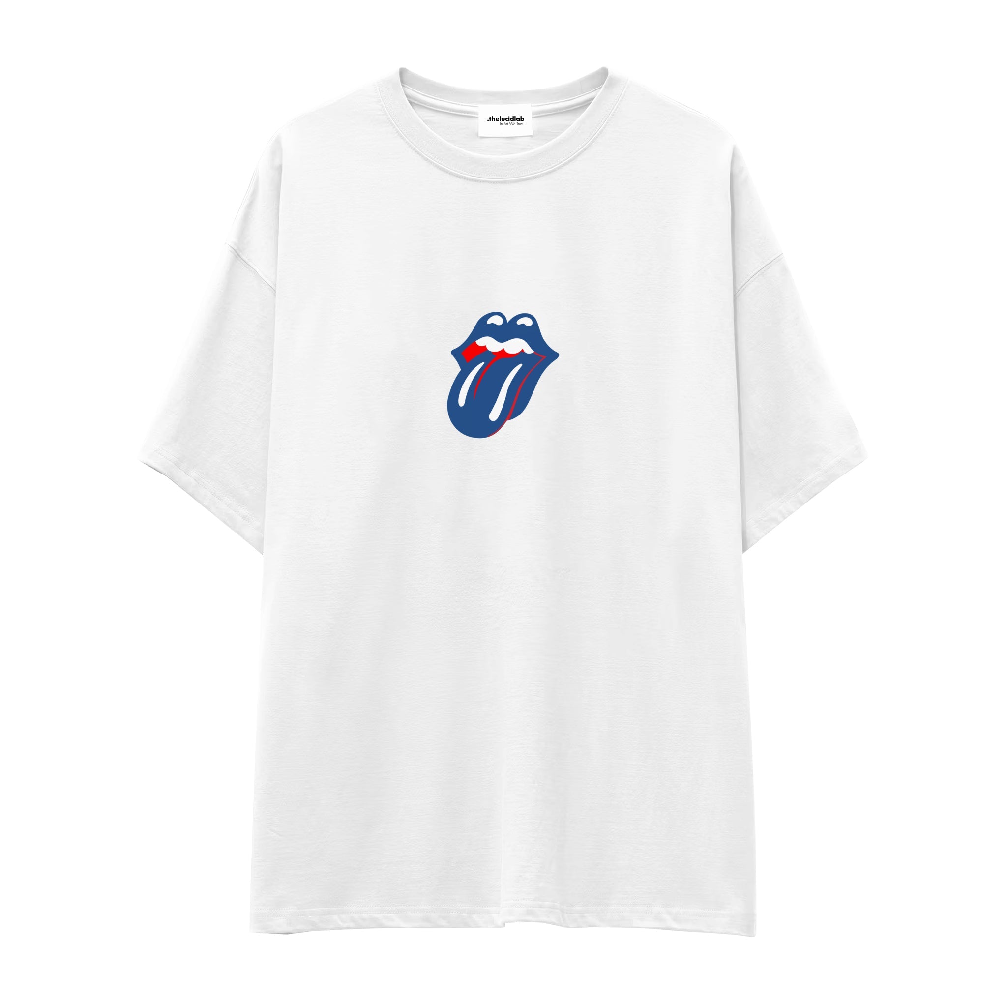 The Rolling Stones Blue Oversize Tişört