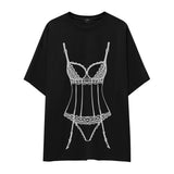 Bordeaux Silhouette Oversize Tişört