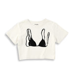 Black Bikini Crop Tişört