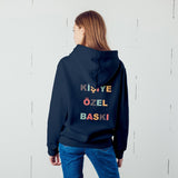 Kişiye Özel Baskılı Oversize Hoodie
