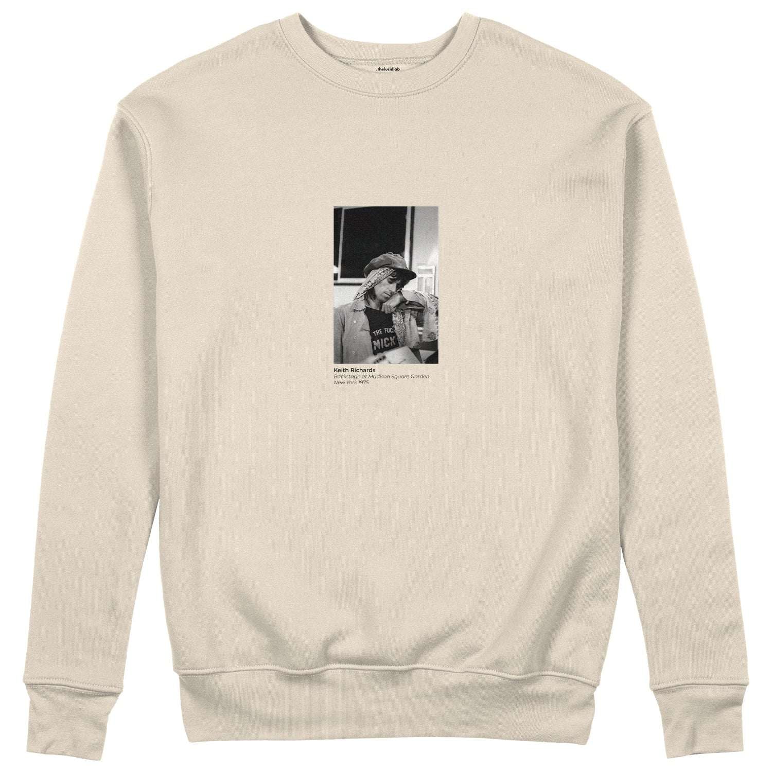 Keith Richards backstage at Madison Square Garden New York 1975 Sweatshirt