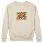 Color Study, Squares With Concentric Circles Sweatshirt