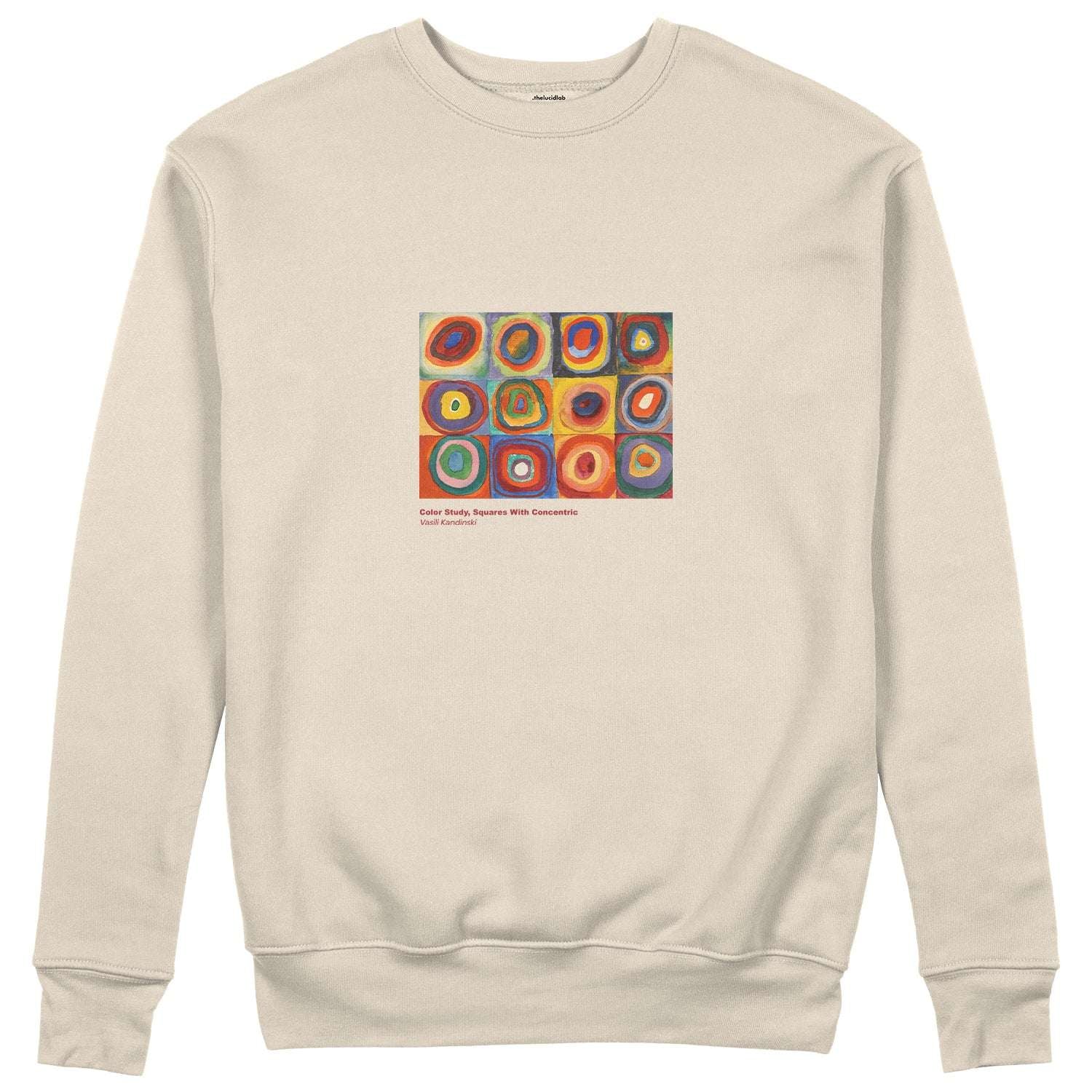 Color Study, Squares With Concentric Circles Sweatshirt