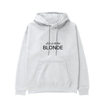 Life is better Blonde Hoodie Beyaz Ön
