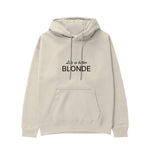 Life is better Blonde Hoodie Krem Ön