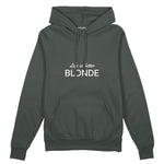 Life is better Blonde Oversize Hoodie Antrasit Ön