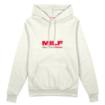 MILF / Man I Love Fitness Oversize Hoodie Beyaz Ön