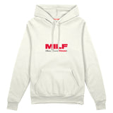 MILF / Man I Love Fitness Oversize Hoodie Beyaz Ön
