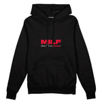 MILF / Man I Love Fitness Oversize Hoodie Siyah Ön