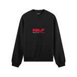 MILF / Man I Love Fitness Oversize Sweatshirt Siyah Ön