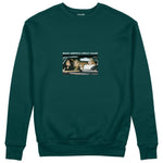 Make America Great Again Sweatshirt Koyu Yeşil Ön