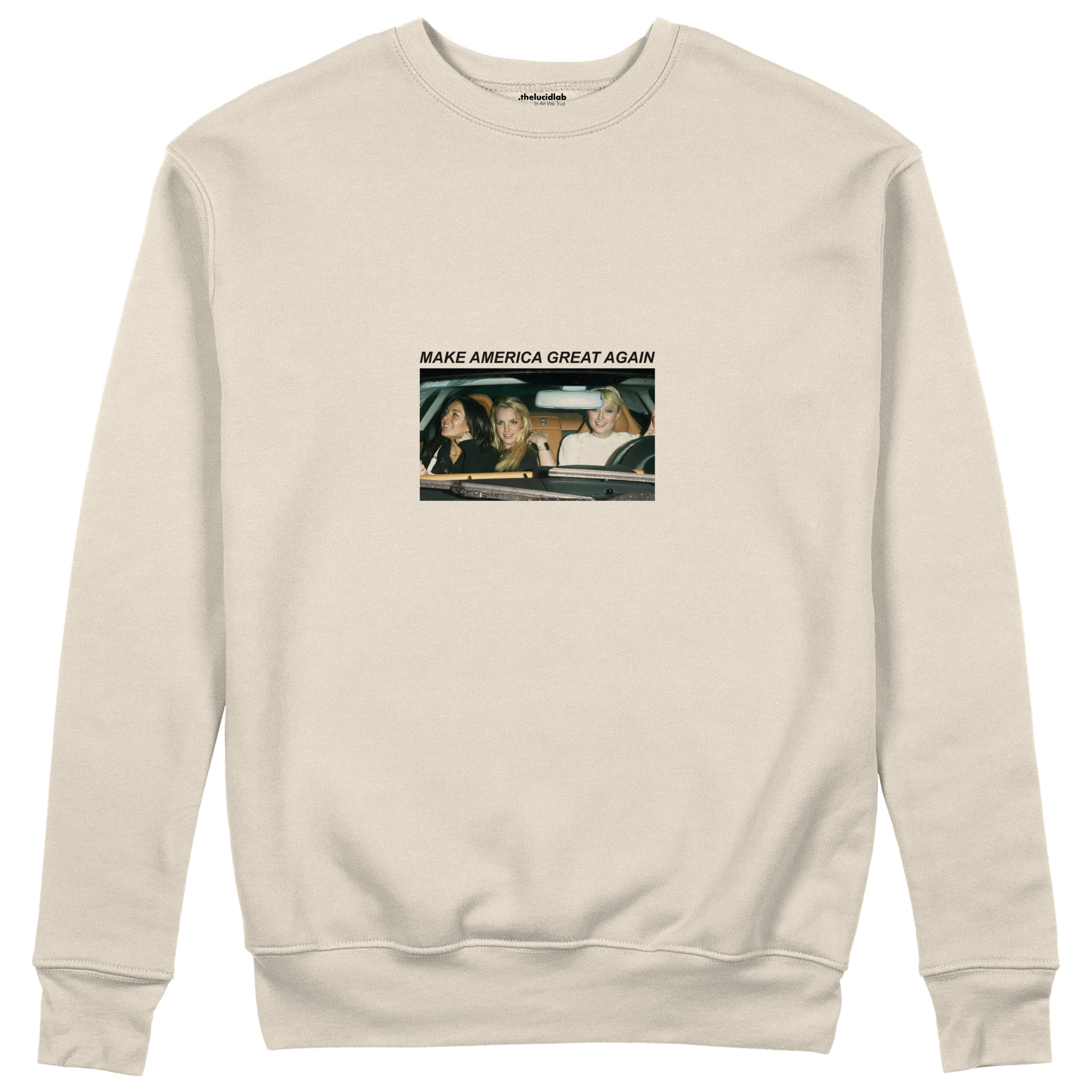 Make America Great Again Sweatshirt Bej Ön