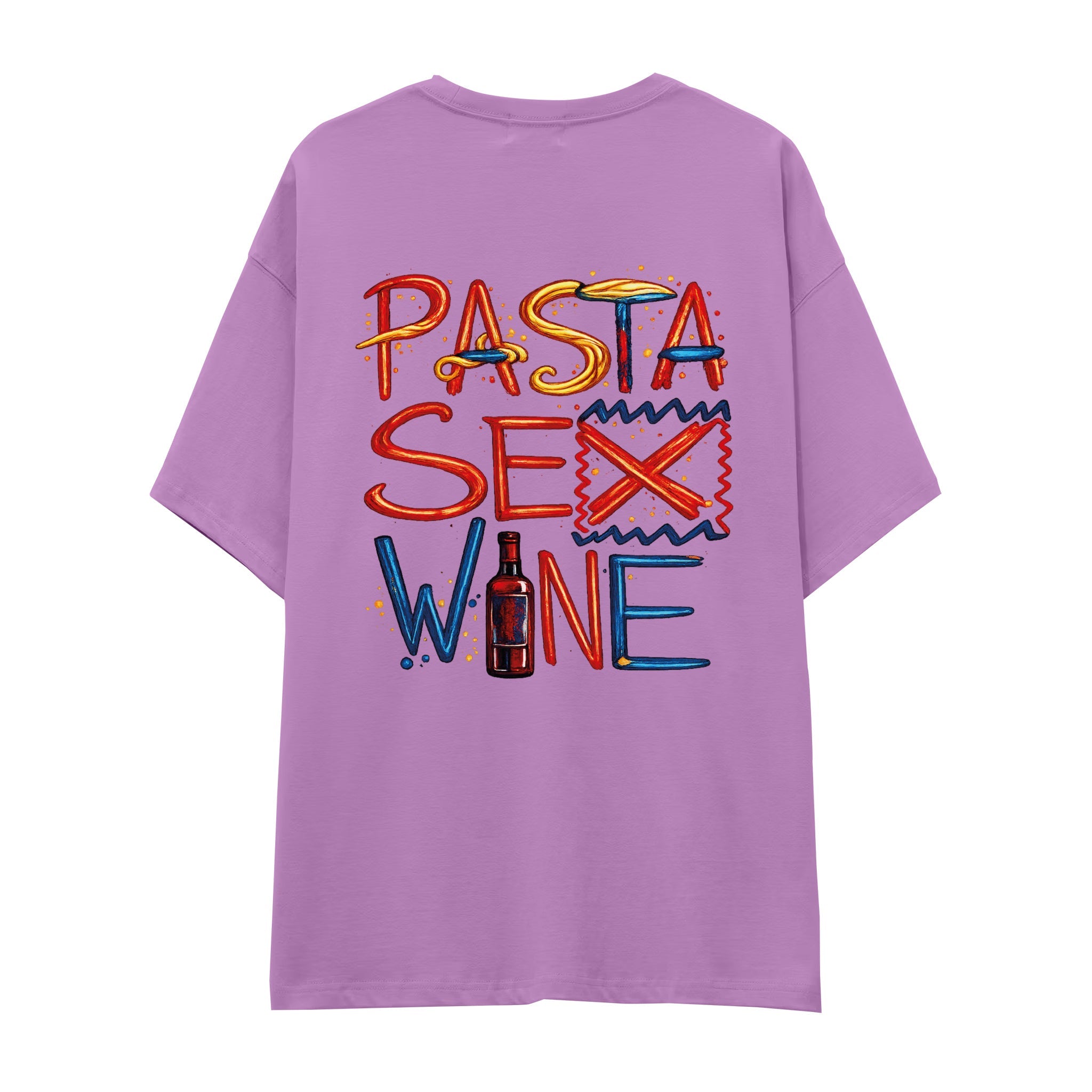 Pasta Sex Wine Oversize Tişört