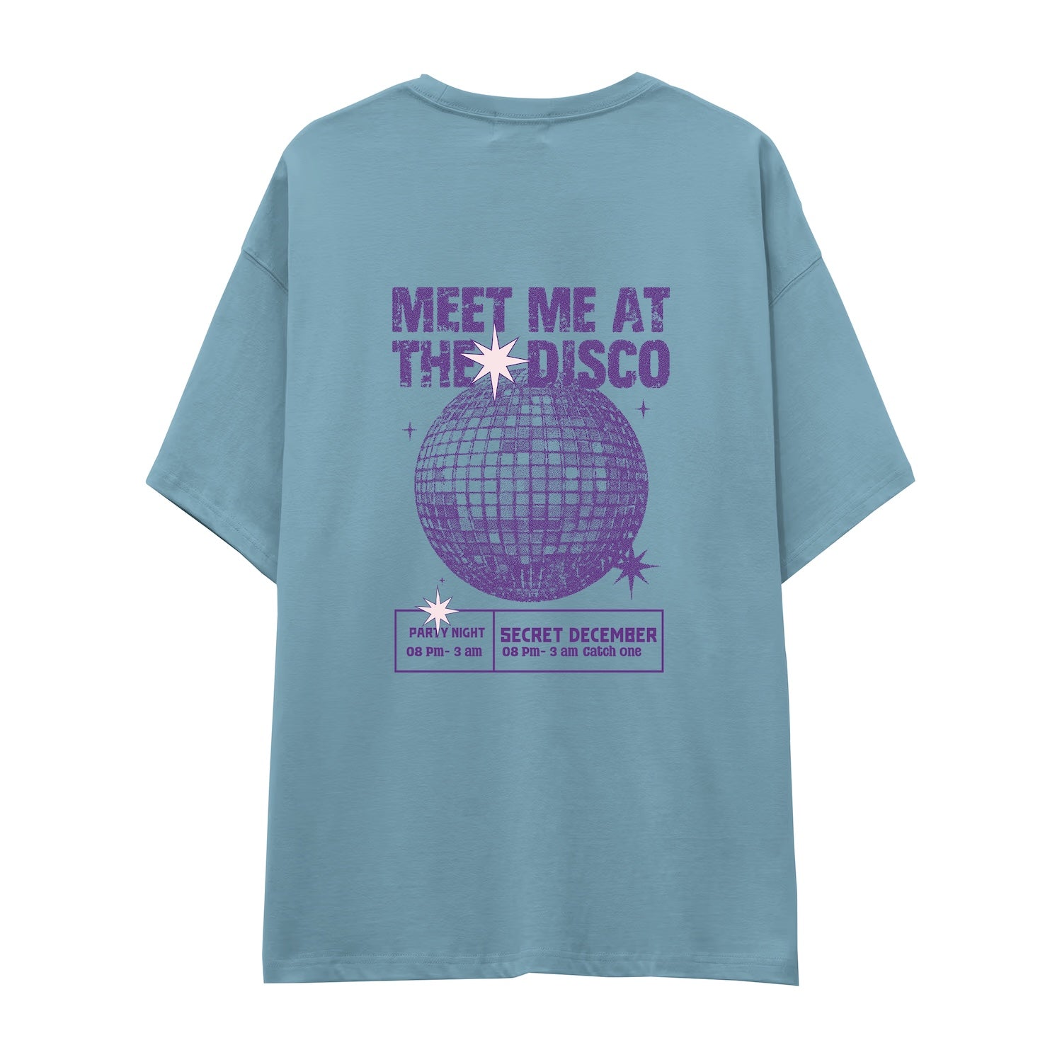 Meet Me At The Disco Oversize Tişört