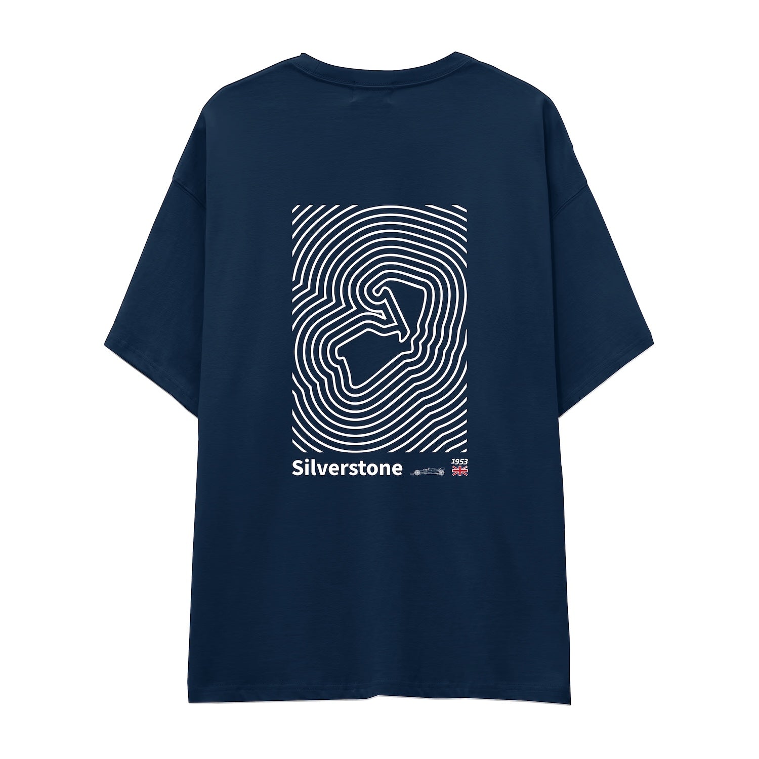 Silverstone Circuit Artwork Oversize Tişört