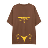 Yellow Bikini Oversize Tişört