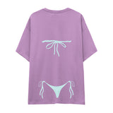 Blue Bikini Oversize Tişört