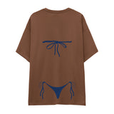 Navy Blue Bikini Oversize Tişört