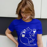 Wine Lover Cat Tişört