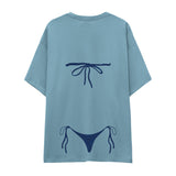 Navy Blue Bikini Oversize Tişört