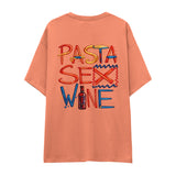 Pasta Sex Wine Oversize Tişört