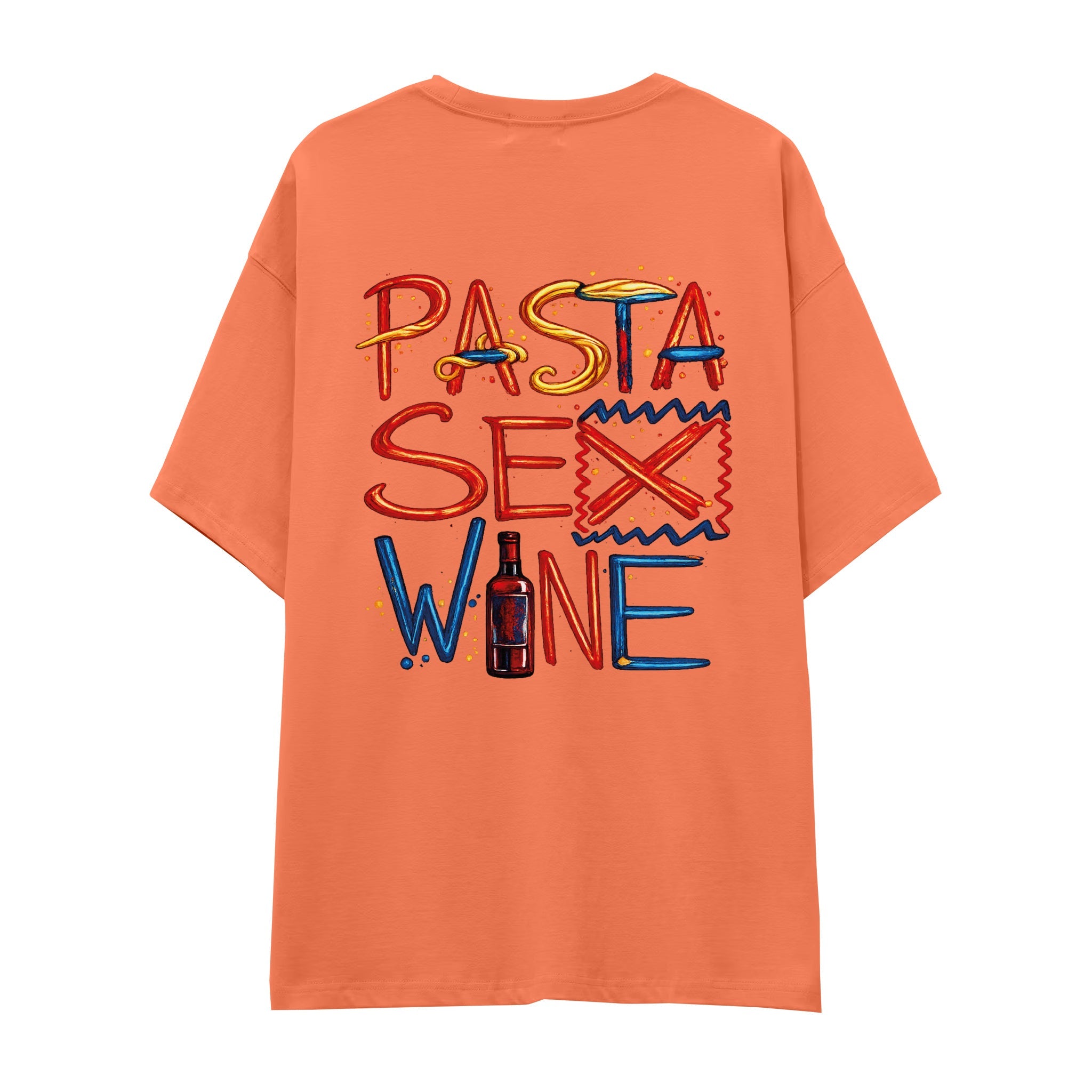 Pasta Sex Wine Oversize Tişört