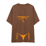 Orange Bikini Oversize Tişört