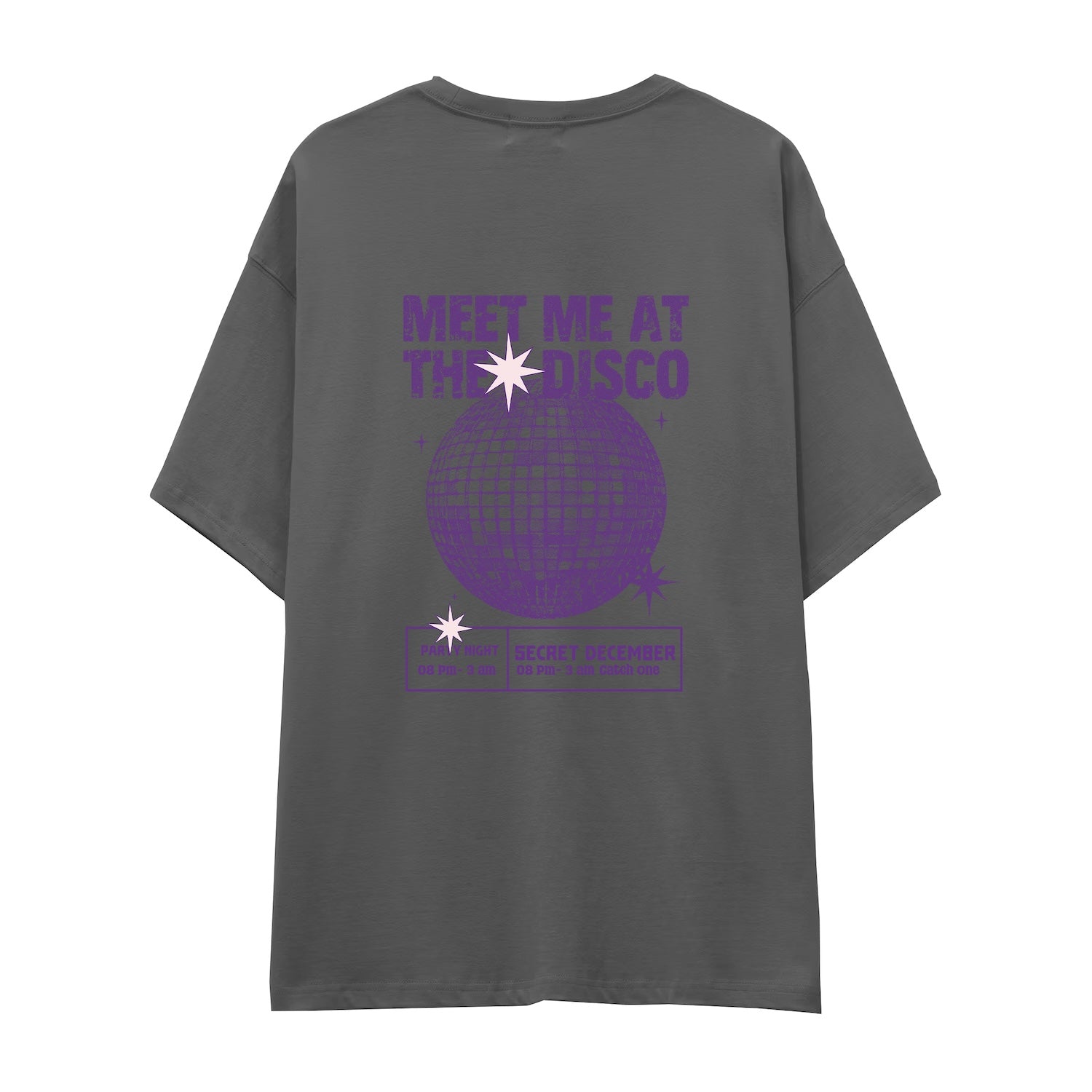 Meet Me At The Disco Oversize Tişört