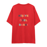 Kişiye Özel Baskılı Oversize Tişört