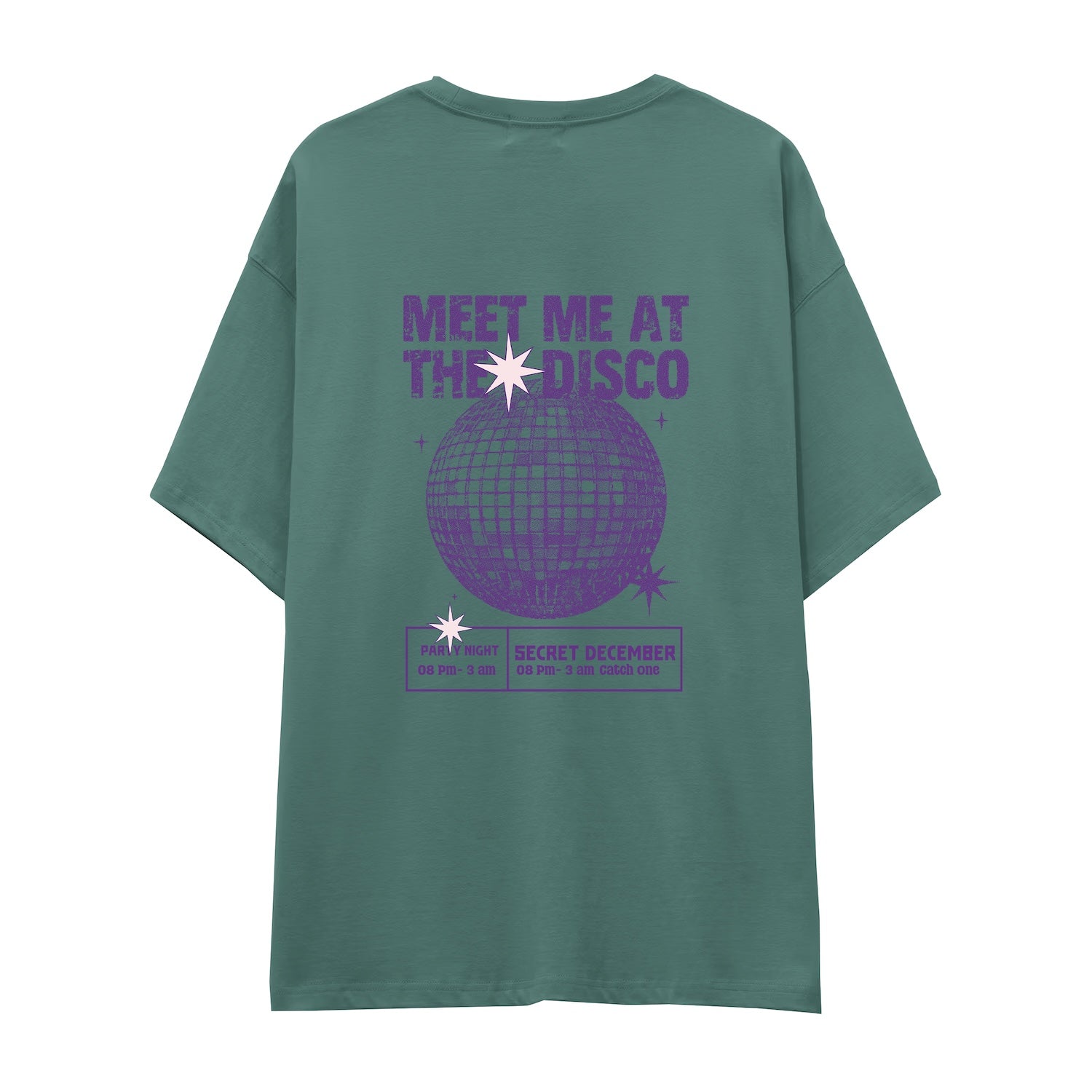 Meet Me At The Disco Oversize Tişört