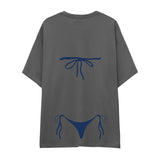 Navy Blue Bikini Oversize Tişört