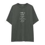 Sketches of Fish Oversize Tişört