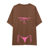 Pink Bikini Oversize Tişört