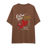 Chili Vibes Only Oversize Tişört