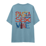 Pasta Sex Wine Oversize Tişört