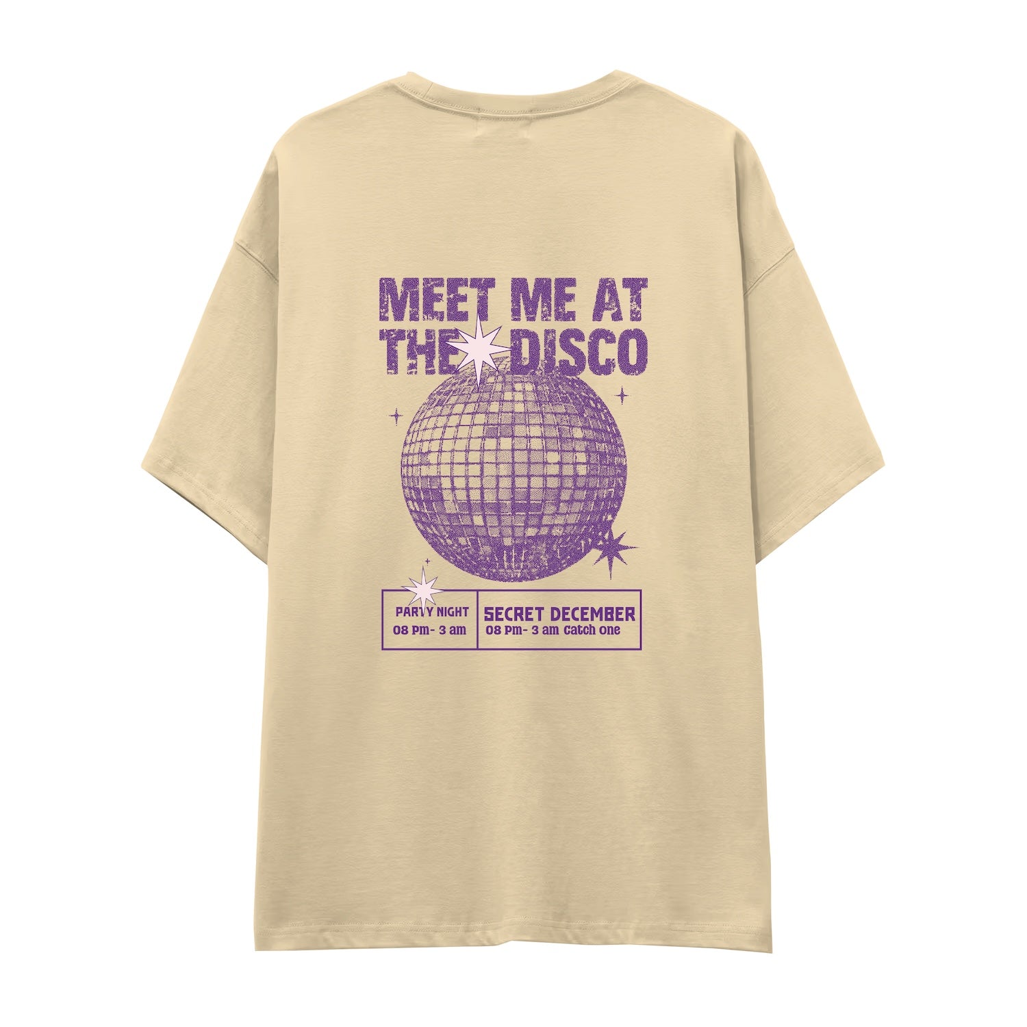 Meet Me At The Disco Oversize Tişört