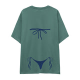 Navy Blue Bikini Oversize Tişört