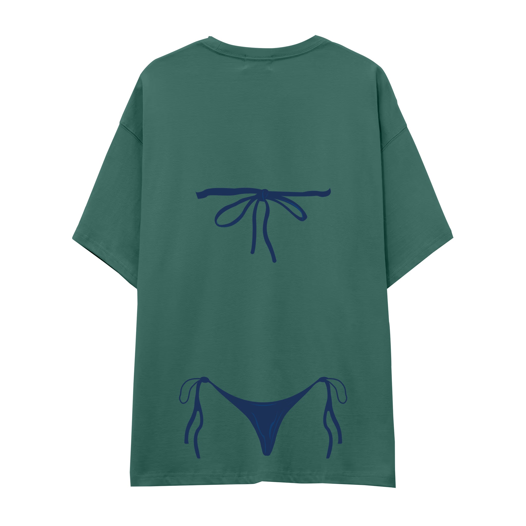 Navy Blue Bikini Oversize Tişört