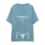 Blue Bikini Oversize Tişört