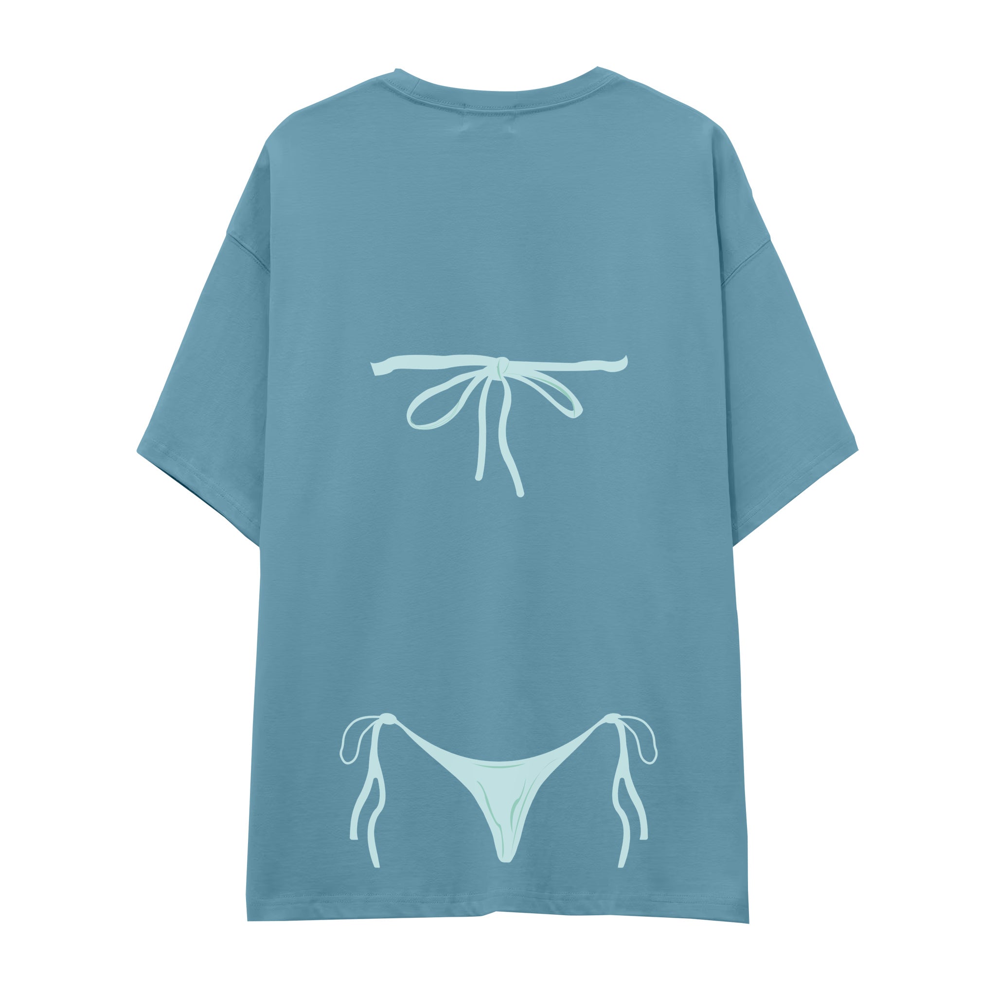 Blue Bikini Oversize Tişört
