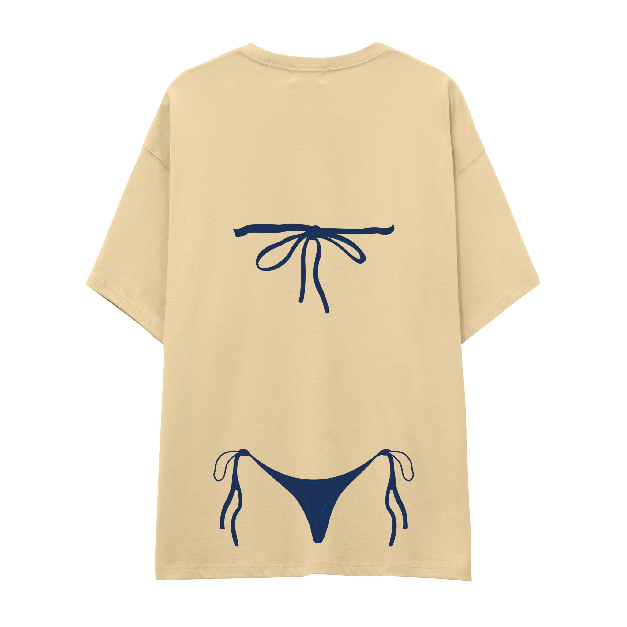Navy Blue Bikini Oversize Tişört