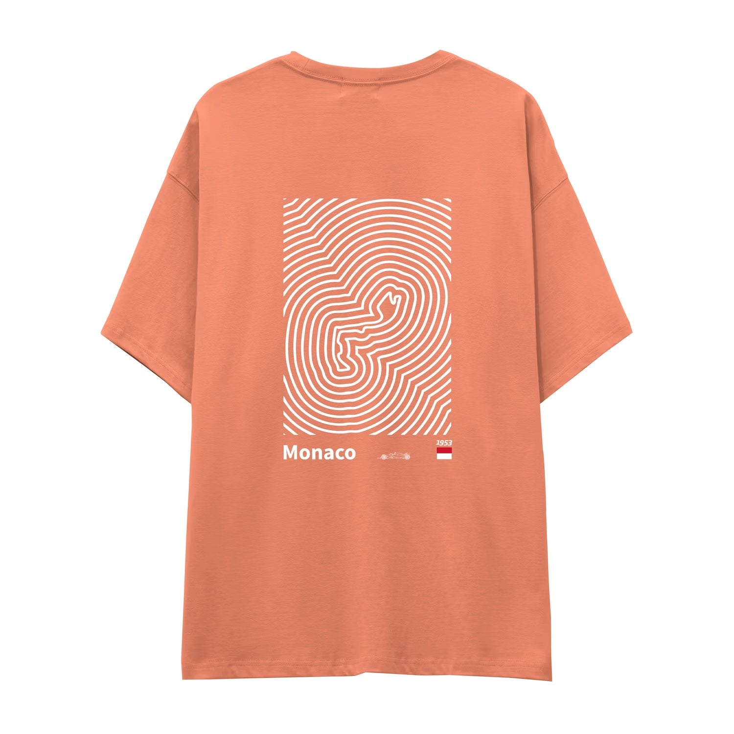 Circuit de Monaco Artwork Oversize Tişört