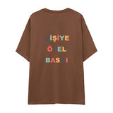 Kişiye Özel Baskılı Oversize Tişört