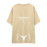 White Bikini Oversize Tişört