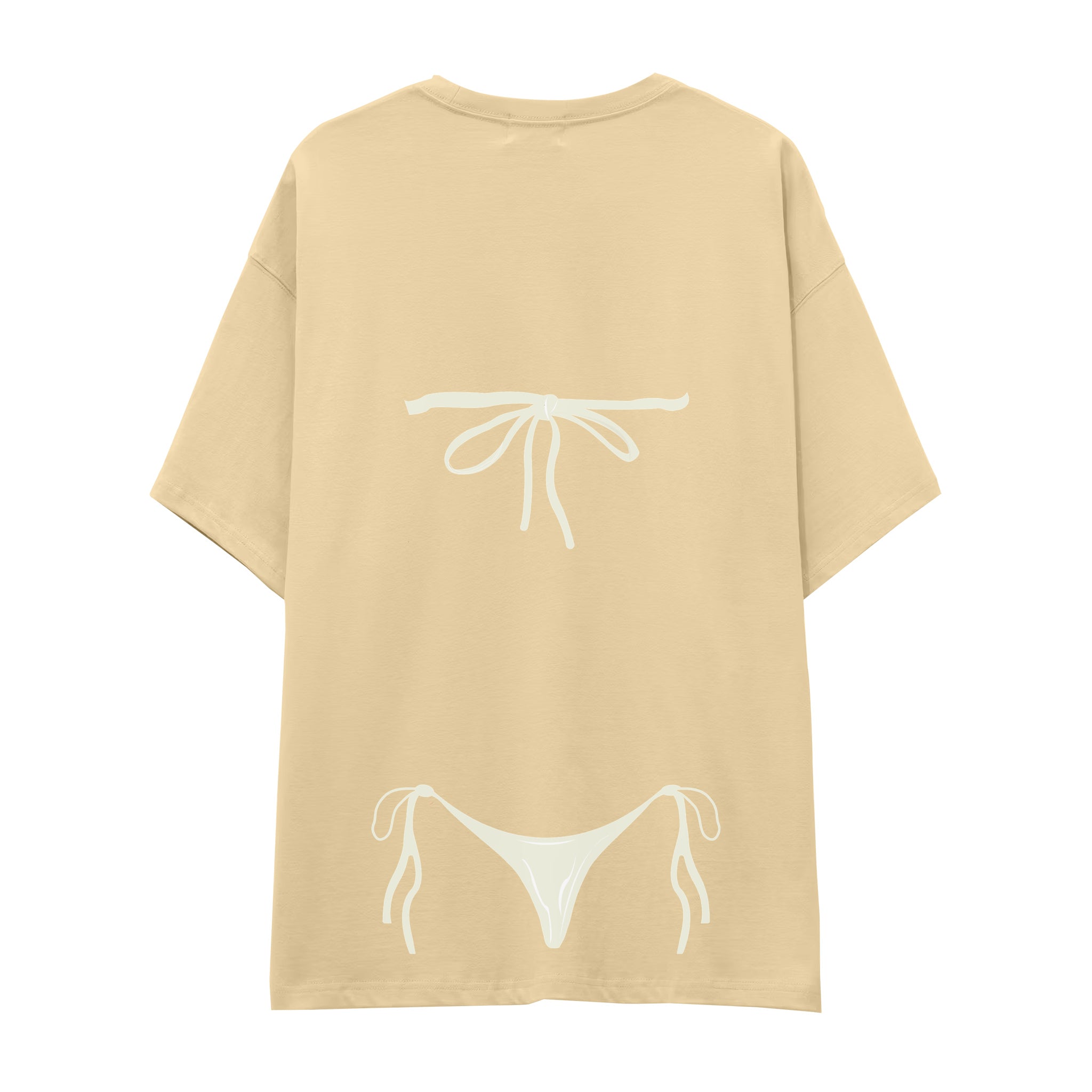 White Bikini Oversize Tişört