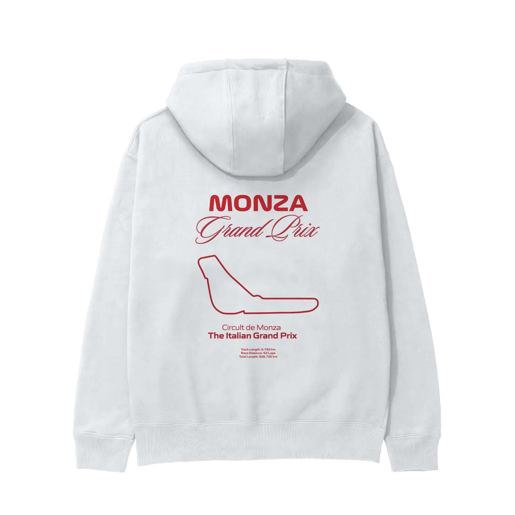 Monza Grand Prix Hoodie Beyaz Arka